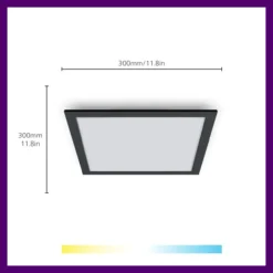 Kattovalaisin WiZ Panel musta SQ 12W 27-65K TW