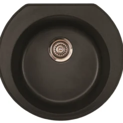 Keittiöallas Aqualine Ø 520 mm X-Granit grafiitinmusta