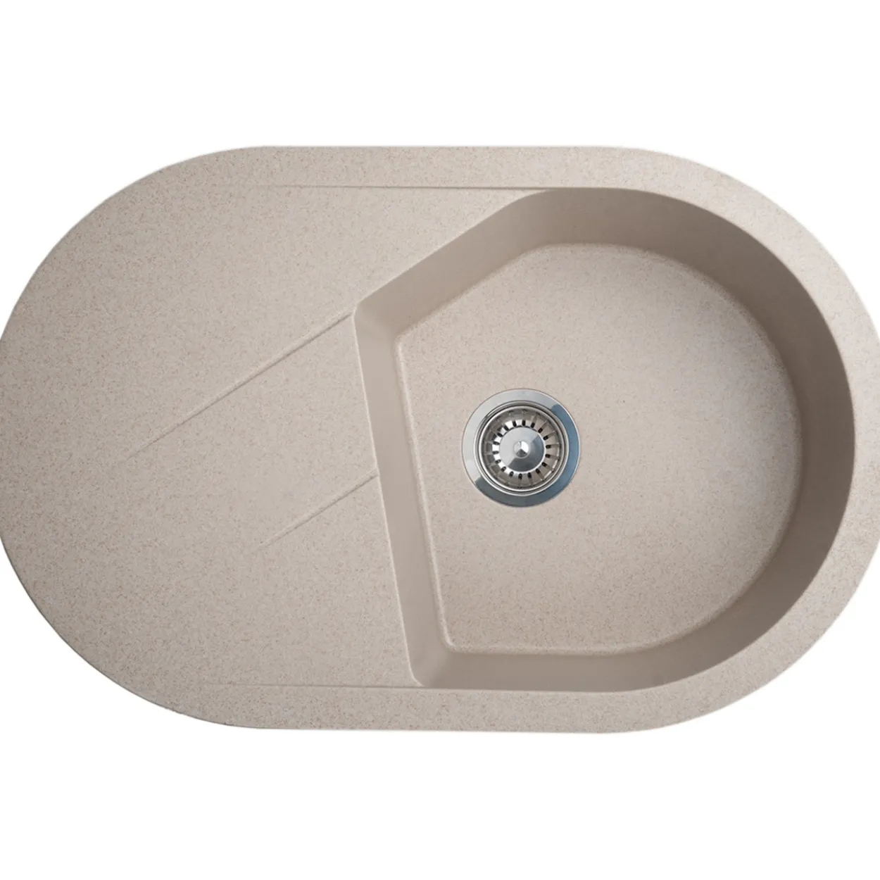 Keittiöallas Aqualine M 780 x 500 mm X-Granit hiekanvärinen