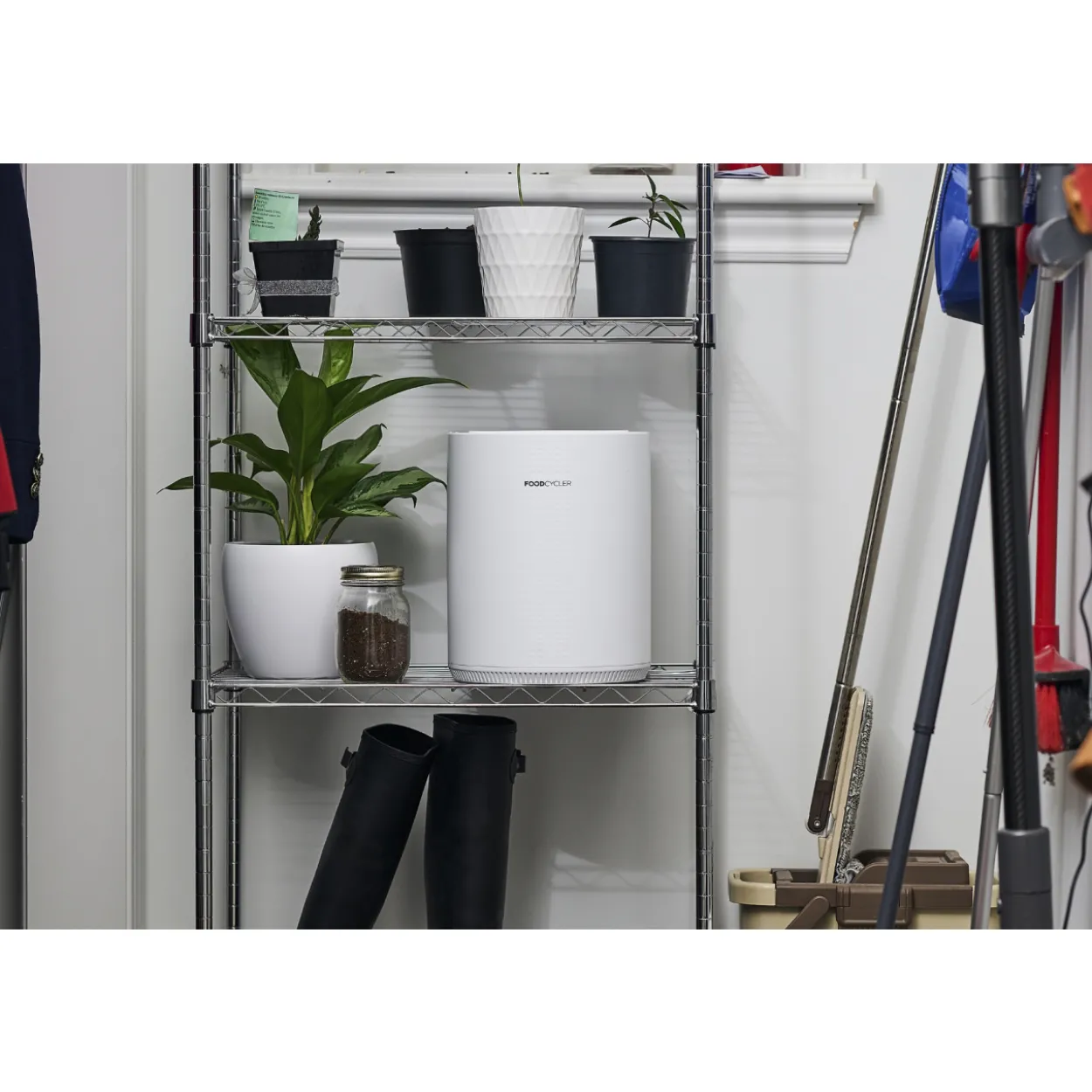Keittiön ruokajätteen kierrätyskone FoodCycler Eco 3 valkoinen