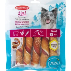 Kierrerulla Best Friend 5 kpl 160 g 3in1 kana & porkkana