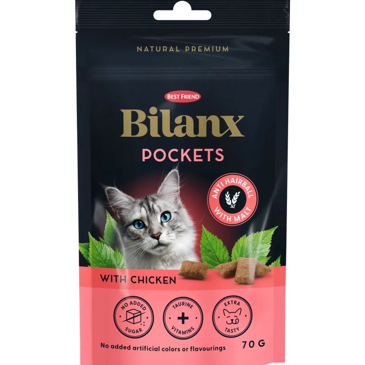 Kissan herkku Best Friend 70 g Bilanx Pockets Anti Hairball