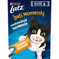 Kissan herkkutahna Latz 4 x 10 g Deli Moments kana