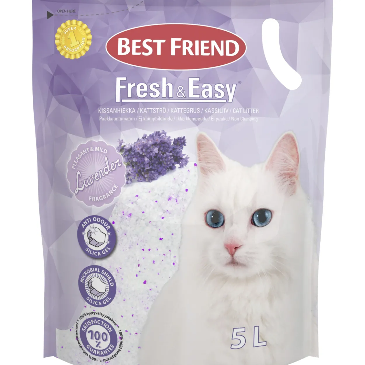Kissanhiekka 5 l Fresh & Easy laventeli