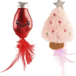 Kissanlelu Real Cat 2 kpl X-mas joulukuusi ja valo