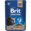 Kissanruoka Brit Premium 100 g maksaa kastikkeessa steriloiduille kissoille