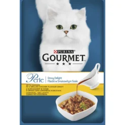 Kissanruoka Gourmet Perle 85 g Gravy Delight Kanaa kastikkeessa