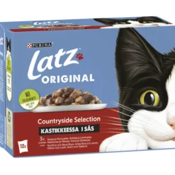 Kissanruoka Latz 12 x 85 g Original Countryside lajitelma kastikkeessa