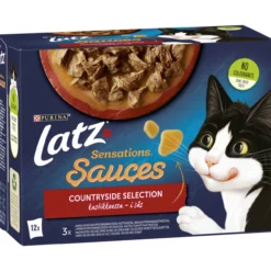Kissanruoka Latz 12 x 85 g Sensations Sauces Countryside kastikkeessa