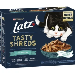 Kissanruoka Latz 12 x 80 g Tasty Shreds