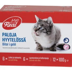 Kissanruoka Real Cat 12 x 100 g kalalajitelma