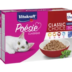 Kissanruoka Vitakraft Poésie Classique 12 x 85 g kastikkeessa