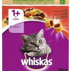 Kissanruoka Whiskas 800 g 1+ häränliha