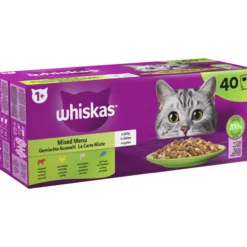 Kissanruoka Whiskas 1+ 40 x 85 g Suosikit hyytelössä