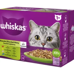 Kissanruoka Whiskas 12 x 85 g 1+ Suosikit hyytelössä