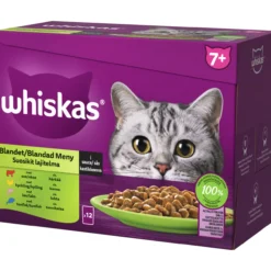 Kissanruoka Whiskas 12 x 85 g 7+ Suosikit kastikkeessa