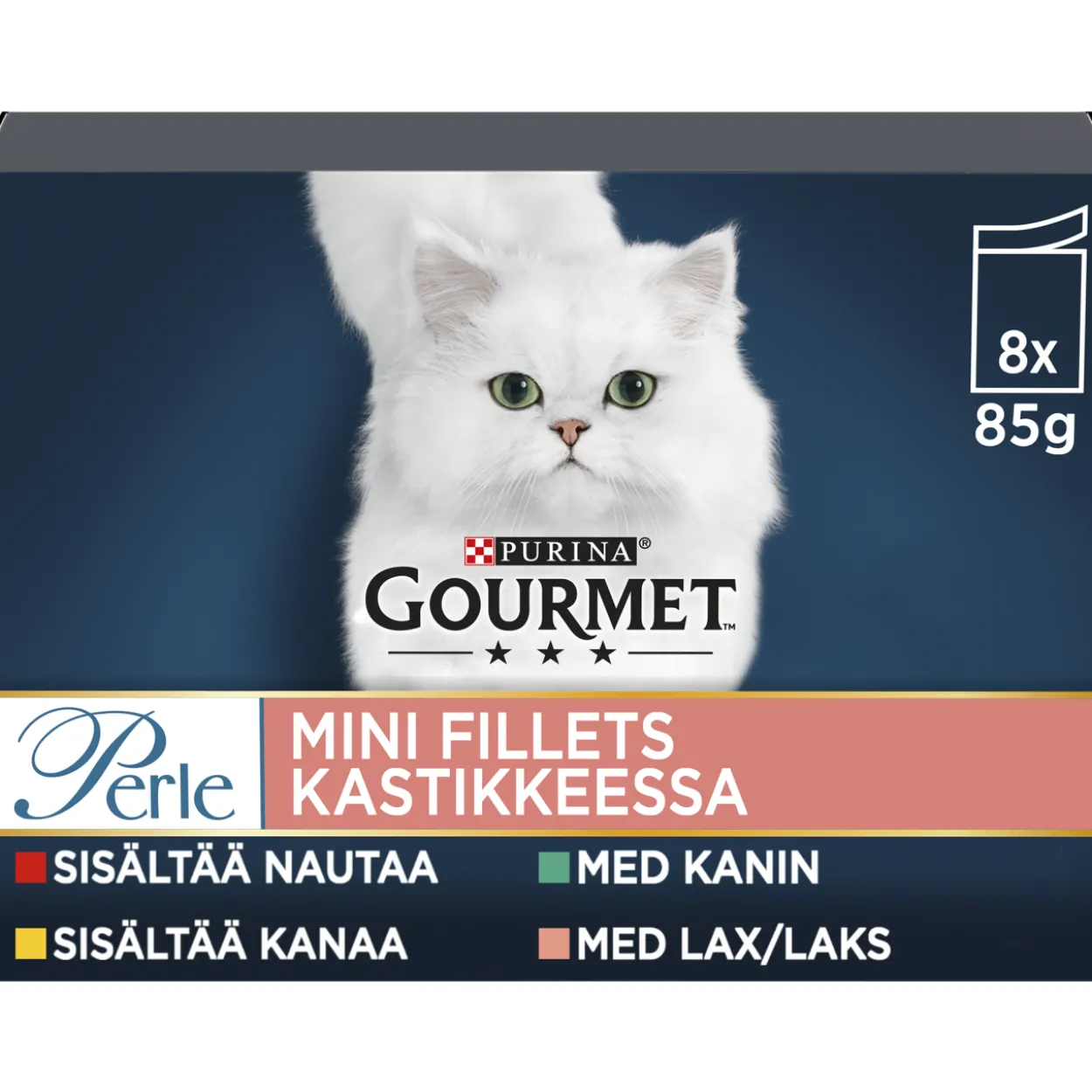 Kissanruoka 8 x 85 g Mini Fillets kastikkeessa