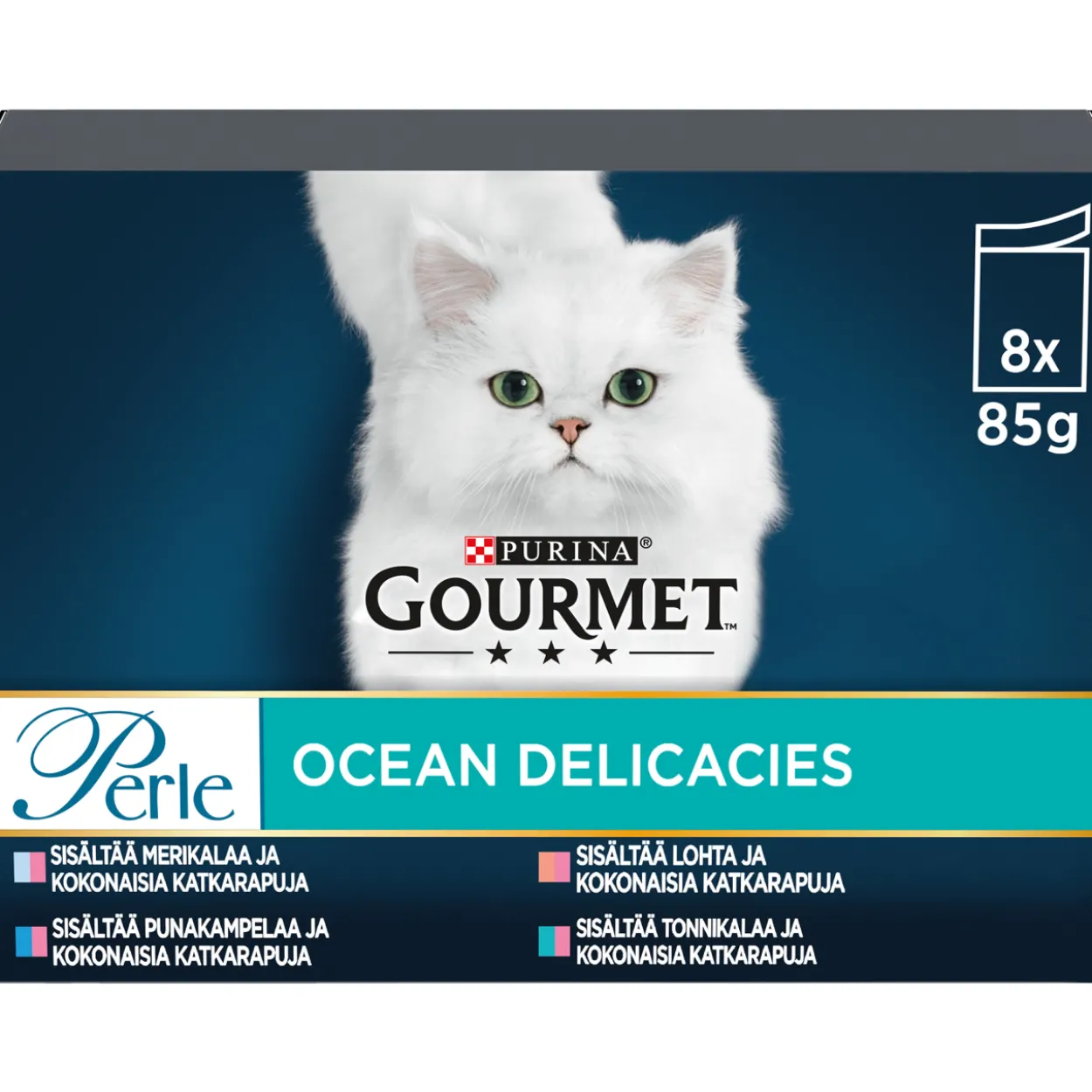 Kissanruoka 8 x 85 g Sea Delicacies kalalajitelma