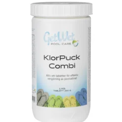 KlooriPuck Combi 250 g, 1 kg:n pakkaus