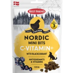 Koiran herkku Best Friend 120 g Nordic Mini Bits C-Vitamin+