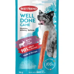 Koiran herkku Best Friend 36 g Welldone riistapihvitikku