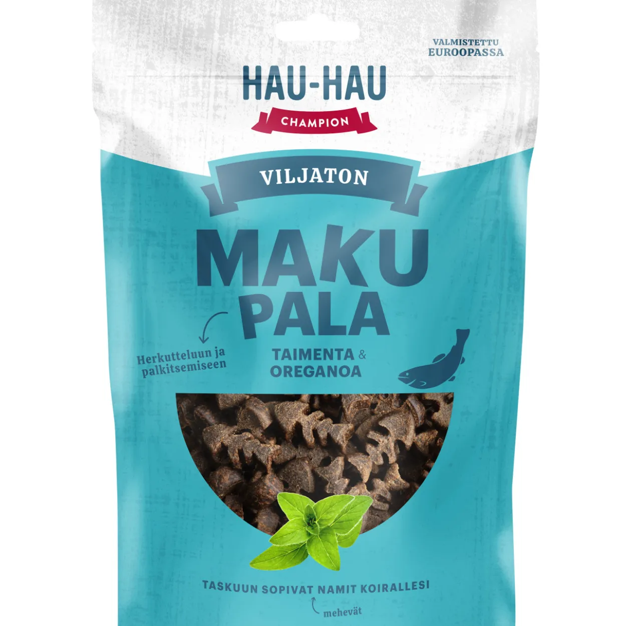 Koiran herkku Hau-Hau 200 g taimen-oregano