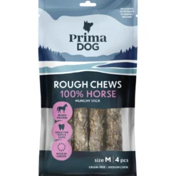 Koiran rouhepatukka PrimaDog 112 g Rough Chews hevonen M