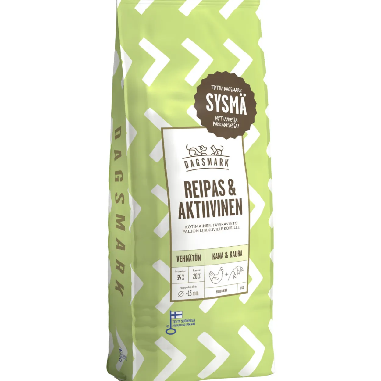Koiranruoka Dagsmark 2 kg Reipas & Aktiivinen kana-kaura