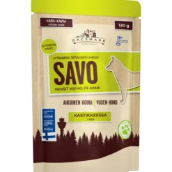 Koiranruoka Dagsmark Savo 120 g kana-kaura kastikkeessa