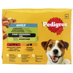 Koiranruoka Pedigree 4 x 100 gMixed Selection paloja kastikkeessa
