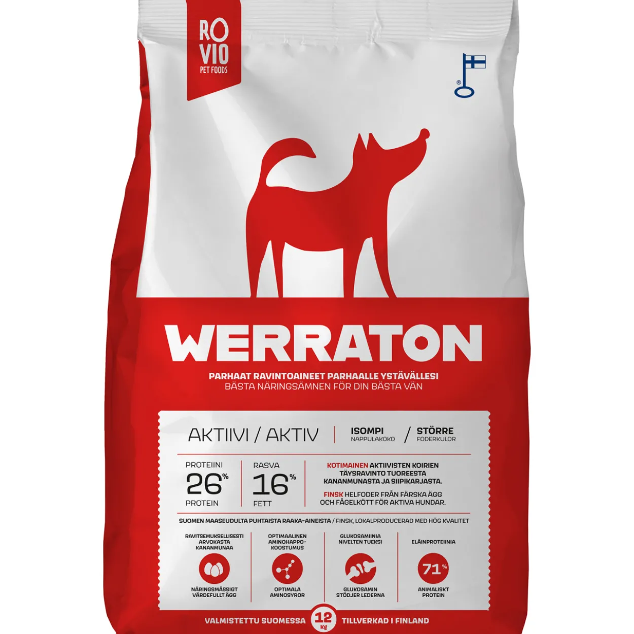 Koiranruoka Werraton 12 kg Aktiivi