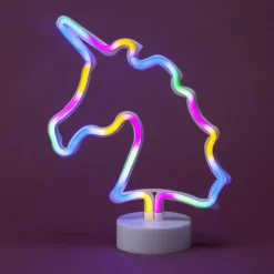 Koristevalo Miny neon moniväri yksisarvinen