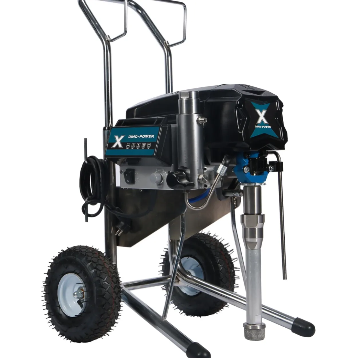 Korkeapainemaaliruisku Dinopower Pro DP-X45 2000W 4,5 l/min kärryllä