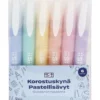 Korostuskynä Iisi 6 kpl pastellisävyt