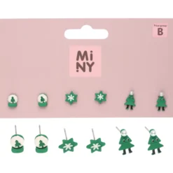 Korvakoru Miny 3 kpl joulu vihreä