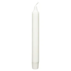 Kruunukynttilä valkoinen 20 cm 10 kpl/pkt