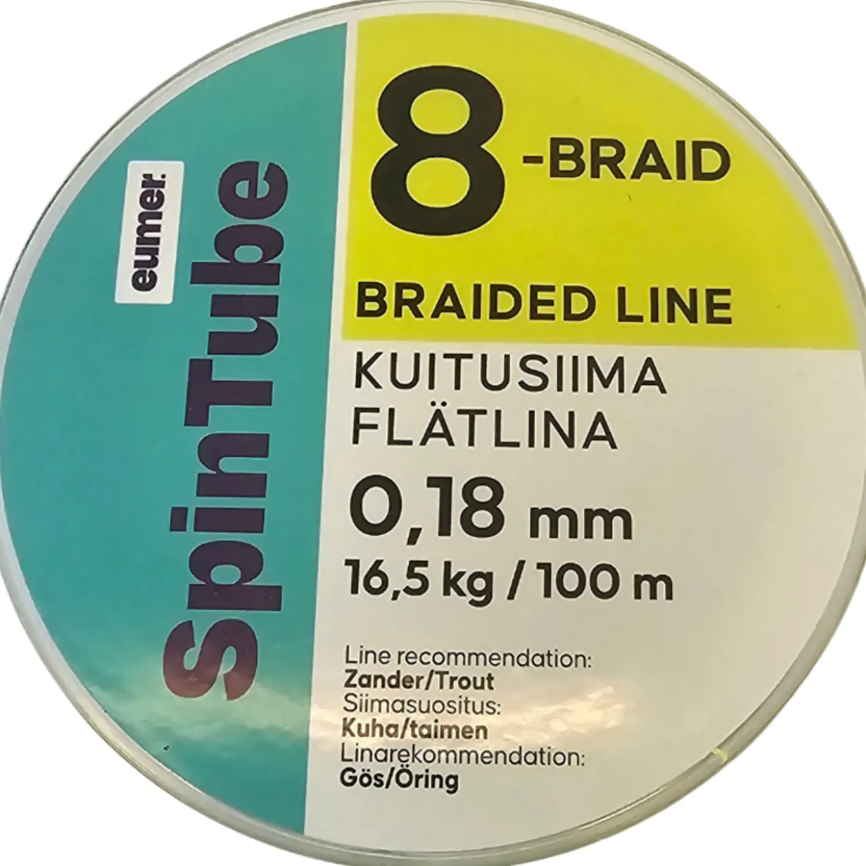 Kuitusiima Eumer Spintube 8