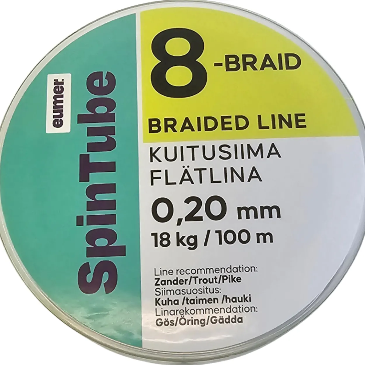 Kuitusiima Eumer Spintube 8