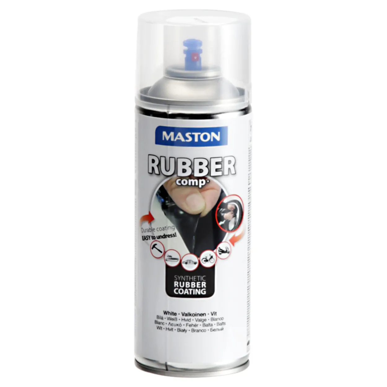 Kumipinnoitespray RUBBERcomp valkoinen 400 ml