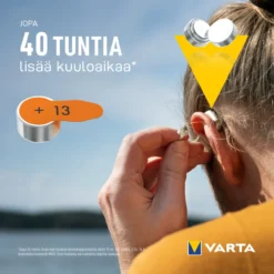 Kuulokojeparisto Varta 13 6 kpl