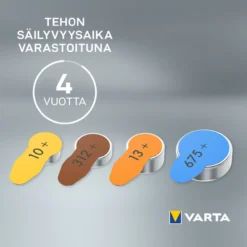 Kuulokojeparisto Varta 675 6 kpl