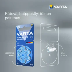 Kuulokojeparisto Varta 675 6 kpl