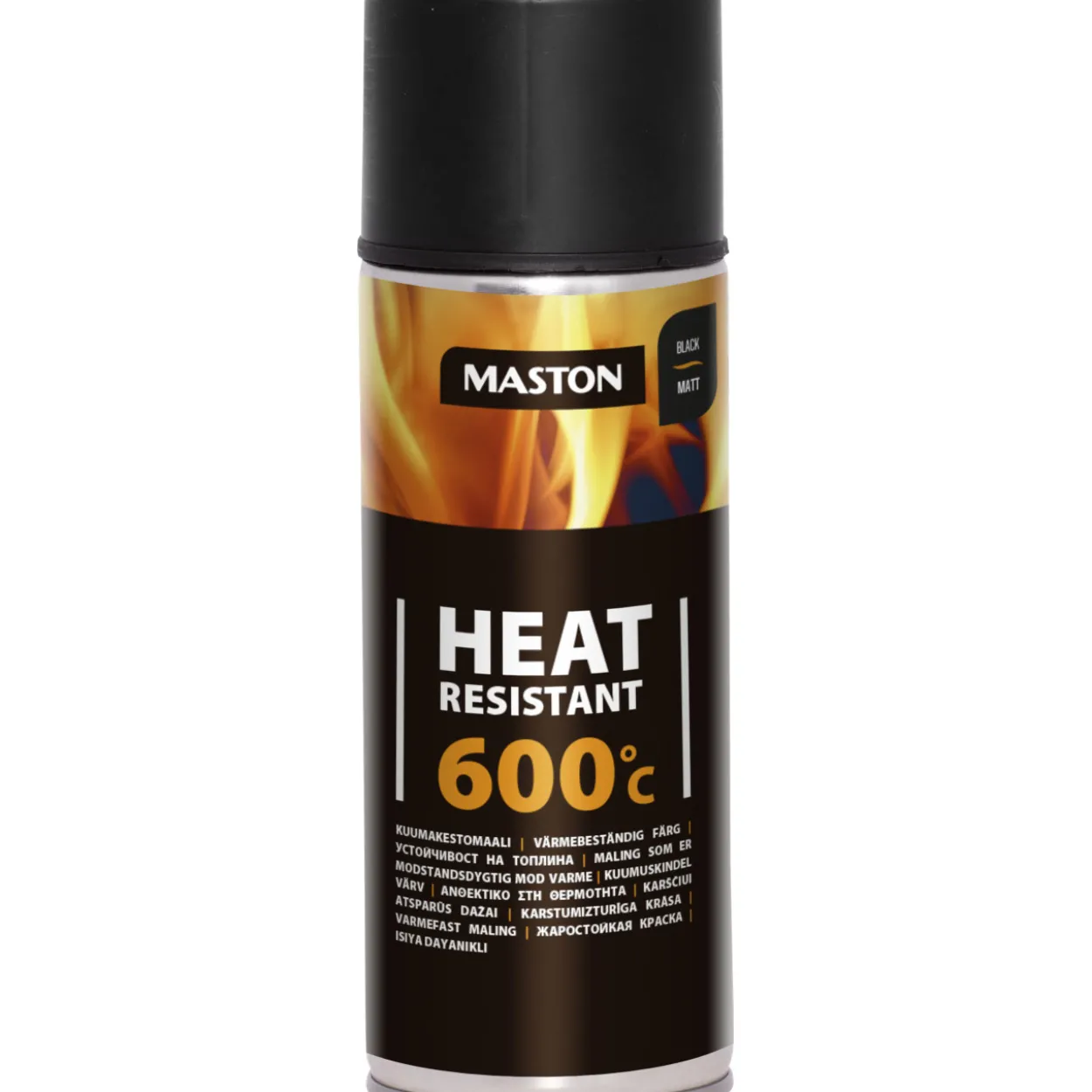 Kuumankestomaali 600 °C musta, 400 ml