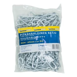 Kuumasinkitty pitkähahloinen ketju 4 mm/5 m