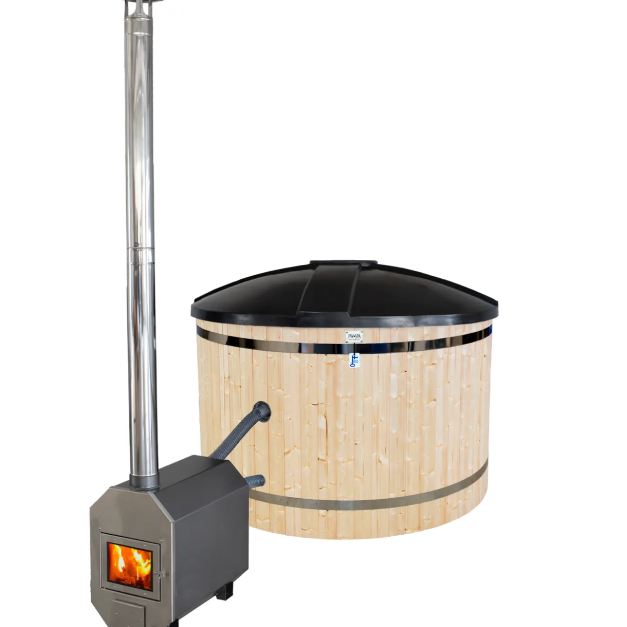 Kylpytynnyri PW-SPA Classic Tee-se-itse, puuvalmis/graniitti 30 kW