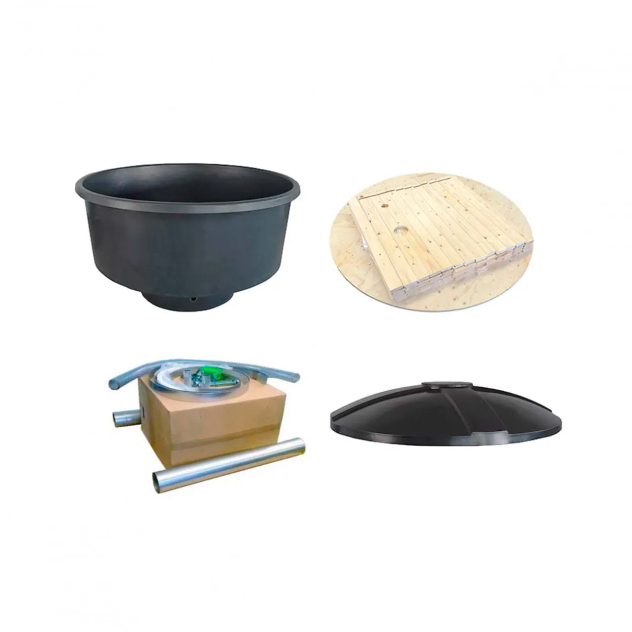 Kylpytynnyri PW-SPA Classic Tee-se-itse, puuvalmis/graniitti 30 kW