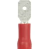 Laattapistoke 6,35 x 0,8 mm punainen, 10 kpl