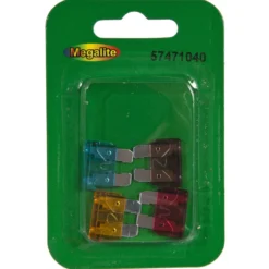 Laattasulakelajitelma 4 kpl 5 A, 7,5 A, 10 A, 15 A