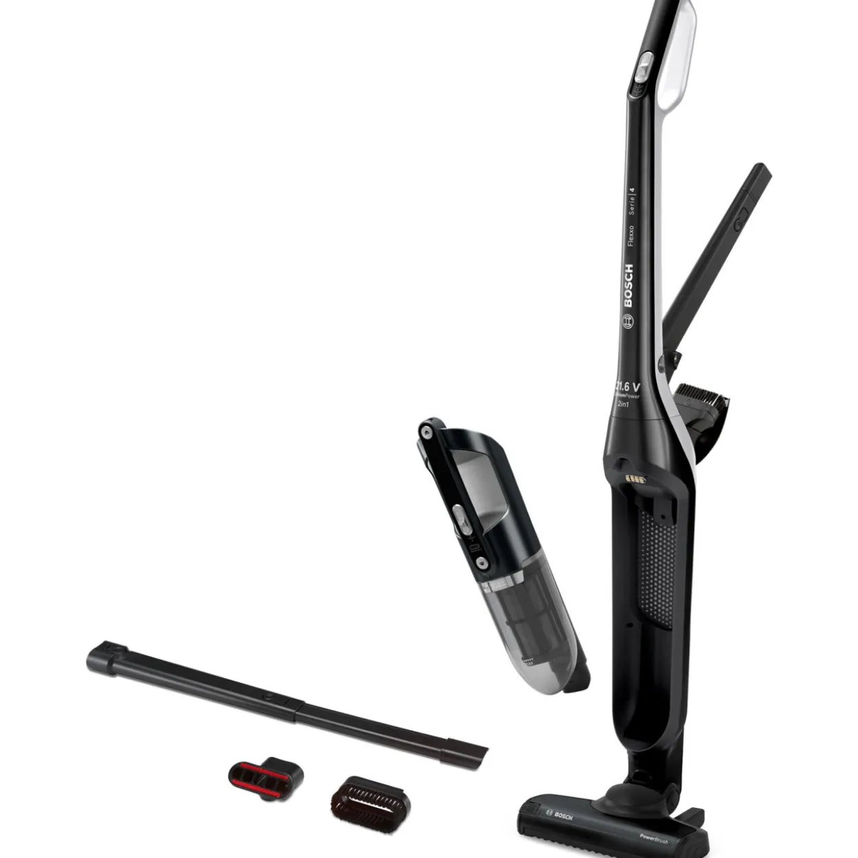 Ladattava pölynimuri Bosch Series 4 Flexxo, musta