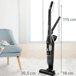 Ladattava pölynimuri Bosch Series 4 Flexxo, musta